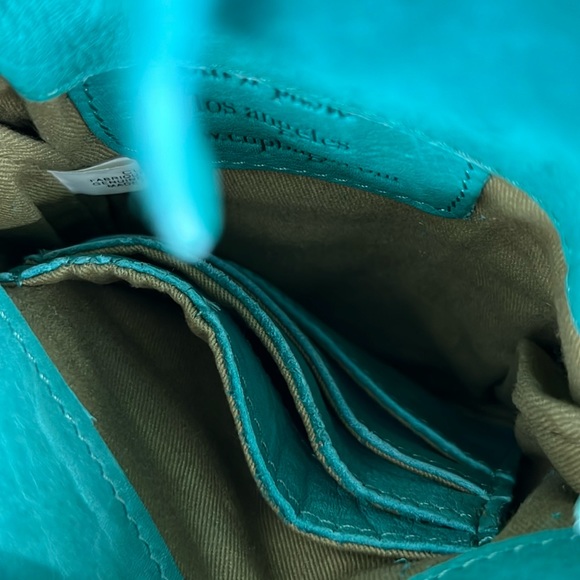 Free People X Cut and paste Los Angeles Embroidered Fringe Crossbody Leather - Picture 7 of 11